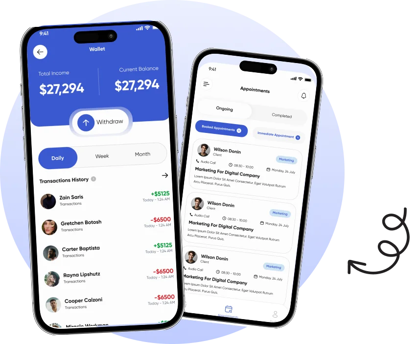 Minutly app preview